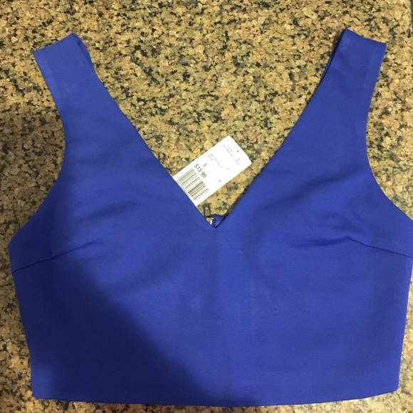 Blue Crop Top