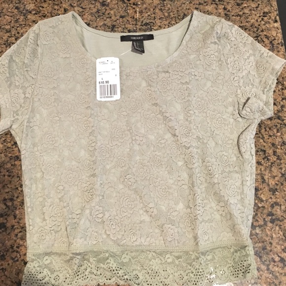 Lace crop top