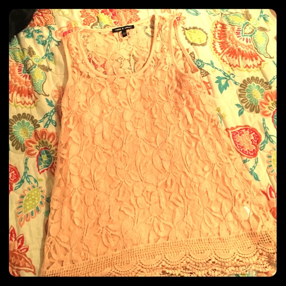 Beautiful Blush Lace Top