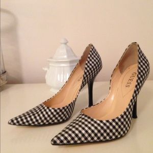 Guess Carrie Plaid Heels - Hard To Find This Print