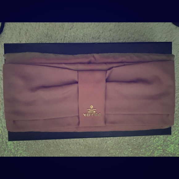Prada clutch in pink