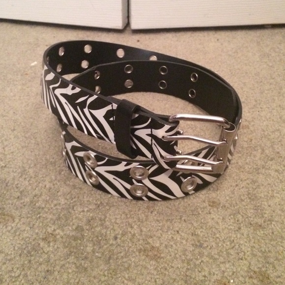 Zebra Striped Belt