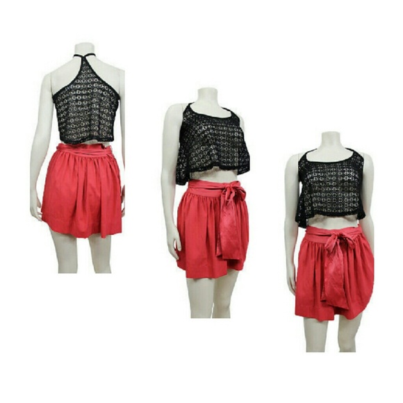 BCBGeneration pleated bow skirt Sz 2