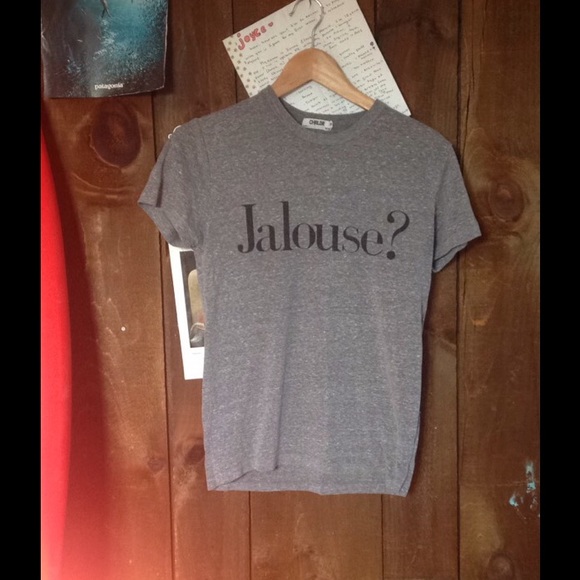 "highbrand" t shirt with "Jalouse?" written on