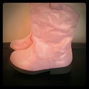 Girls pink cowboy boots