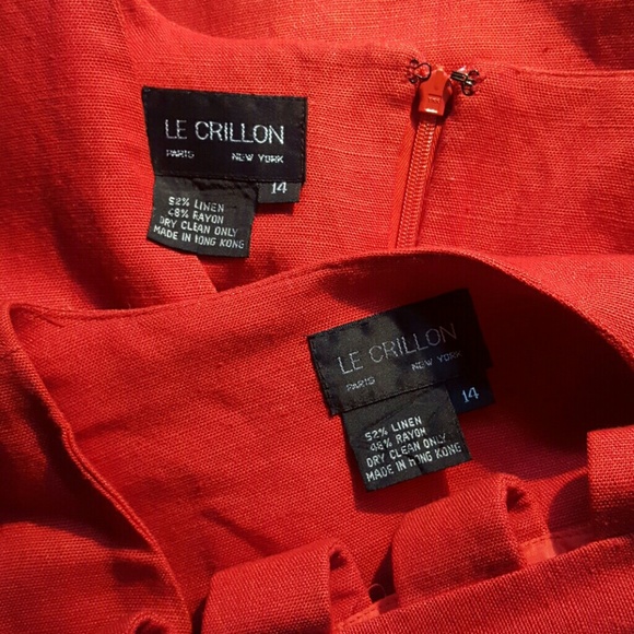 VINTAGE Red LE CRILLON NEW YORK! - Picture 4 of 4