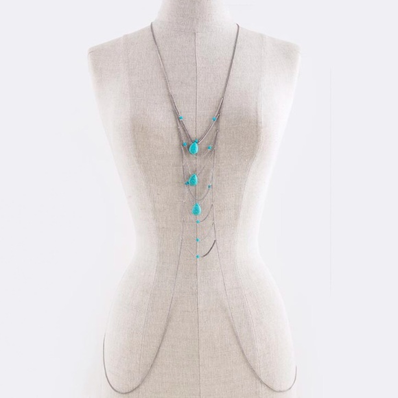 • Turquoise Body Chain • - Picture 2 of 2