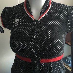 Pinup/rockabilly polka dot dress