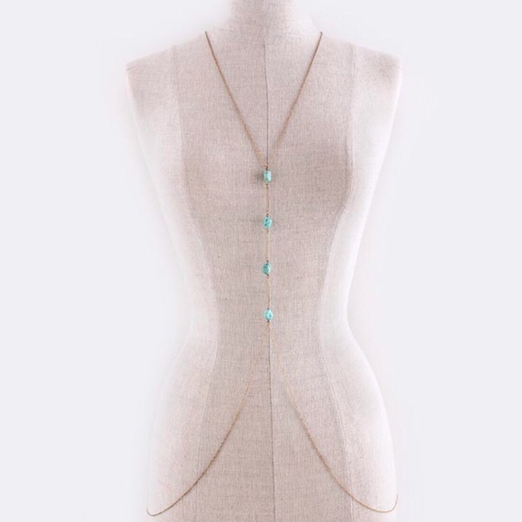• Turquoise Body Chain • - Picture 2 of 2