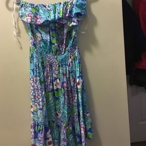 Lilly Pulitzer strapless dress!