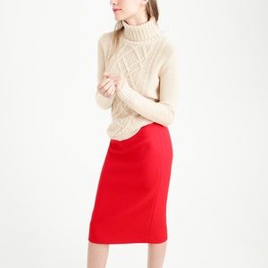 J. Crew Wool Pencil Skirt- Navy
