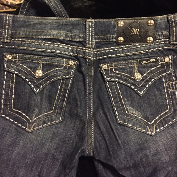 Miss Me Silver Stitch Jeans