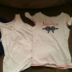 Toddler girls bundle of Nautica shirts
