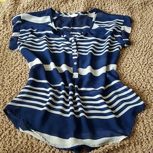 Striped sheer shirt