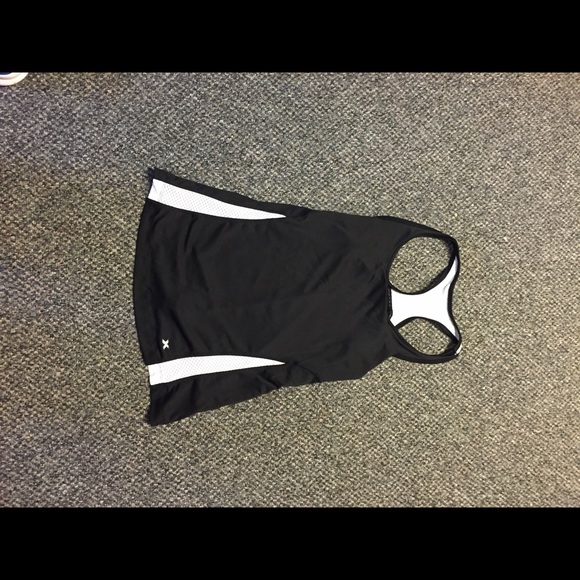 Black Extreme fitted athletic tank