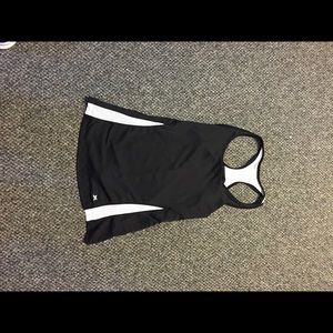 Black Extreme fitted athletic tank