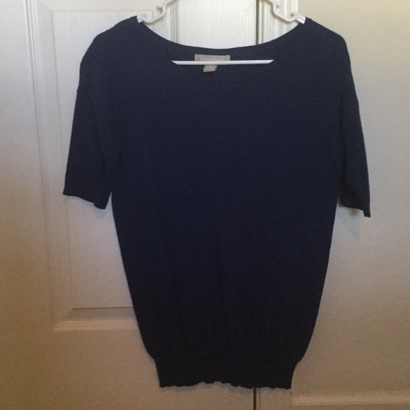Navy blue Banana Republic ¾ sleeve sweater