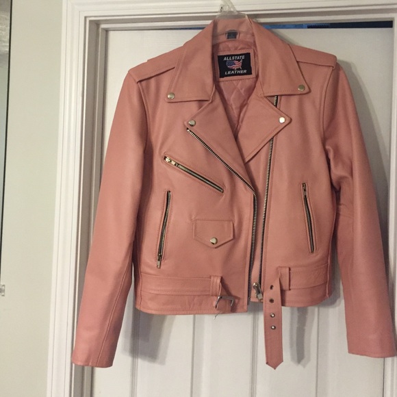 All state leather jacket size large.