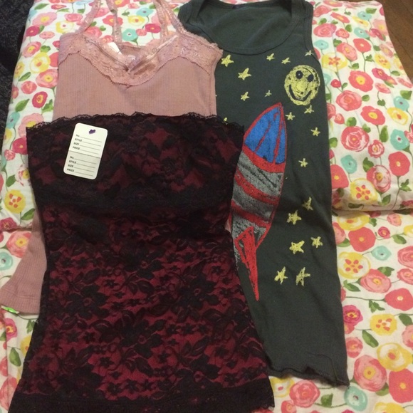 BUNDLE NEW JUNIORS GIRLS SMALL CAMI BUSTIER TANK