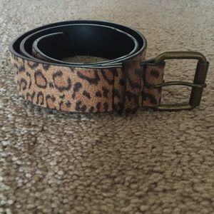 Cheetah print belt