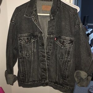 Distressed gray vintage Levi jacket