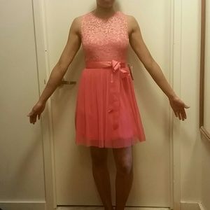 As you wish peach party dress