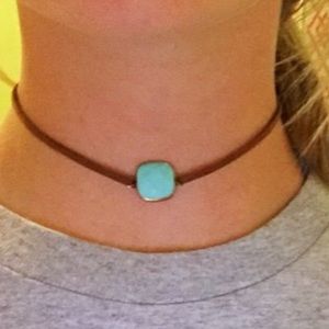 suede and Bead choker