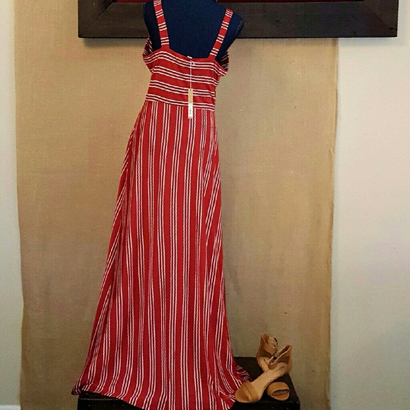 LAST 1🔥NWT LC L. Conrad M Boho Striped Maxi Dress - Picture 2 of 4