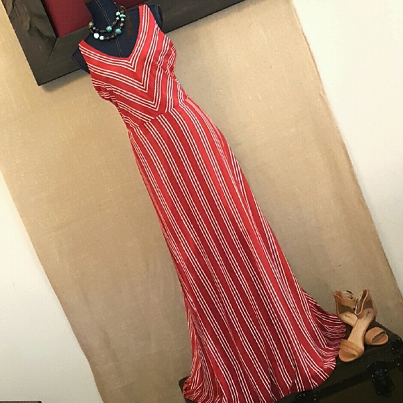 LAST 1🔥NWT LC L. Conrad M Boho Striped Maxi Dress - Picture 3 of 4