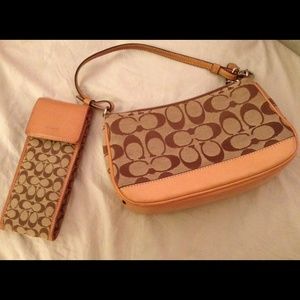 Vintage Coach Bag and Glasses Case Ensemble