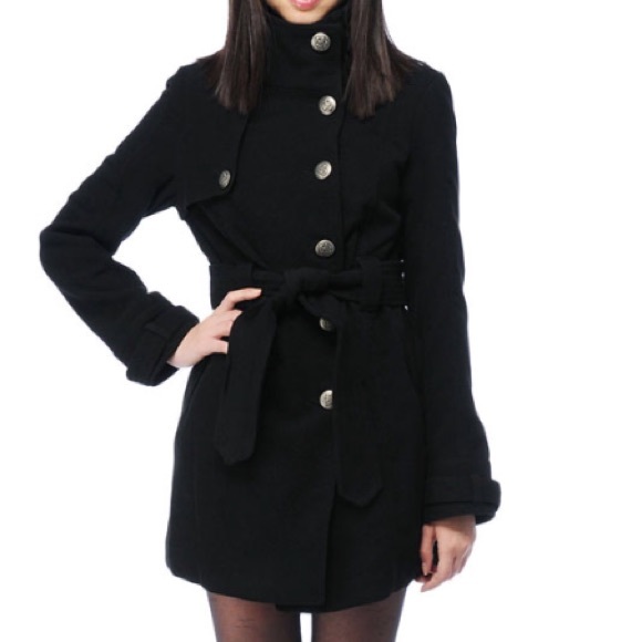 BB Dakota Jack Romaine Belted Funnel Neck Coat