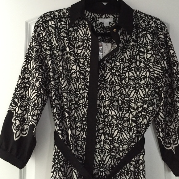 NWT beautiful black & cream dress!