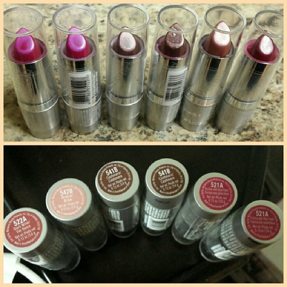 6 Wet n Wild Lipsticks