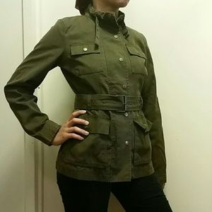 Banana republic army green hunting jacket