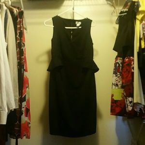 Motherhood Peplum Keyhole dress