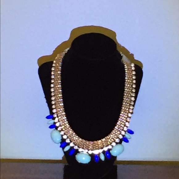 Lovely shades of blue spring necklace