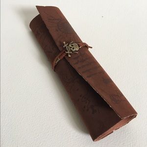 Imitation leather art supplies case