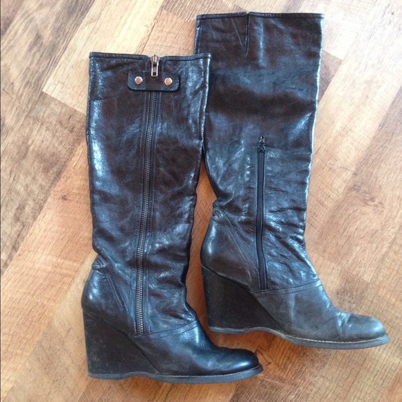 Apepazza Black Leather Boots