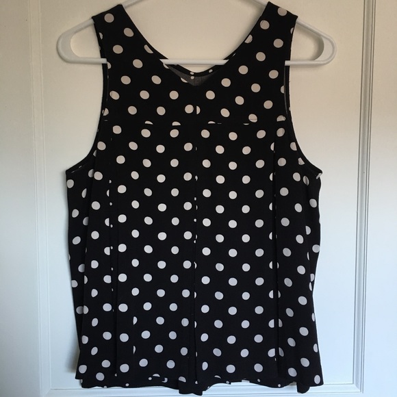 Madewell Trapeze Slightly Cropped Tank in Dot Mix - Picture 3 of 4