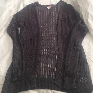 Gray cardigan