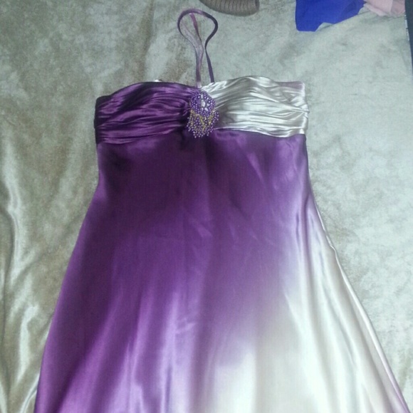 NWT Macy's purple and cream dress Size 8