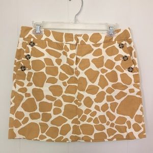 J Crew Mini Giraffe Skirt