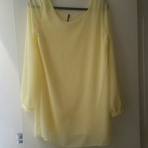 Yellow Long Blouse M