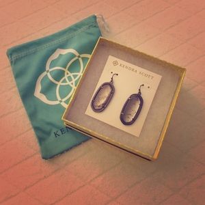 BNWT Kendra Scott Elle's in Gunmetal