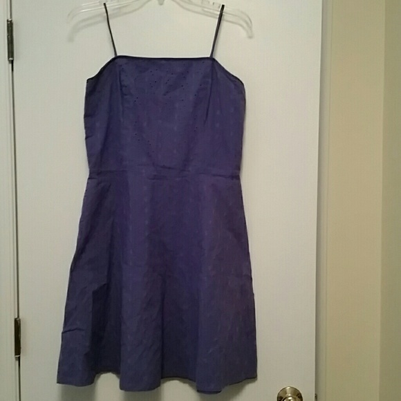 Steppin Out Dresses & Skirts - 3 for $10. Periwinkle eyelet A-line lined dress