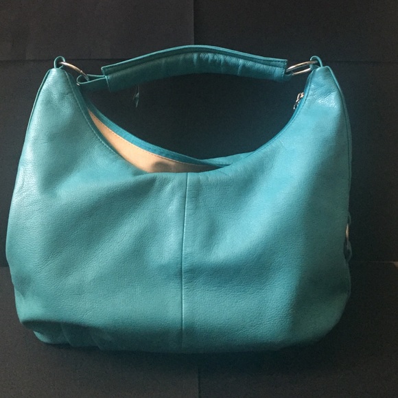 Teal Leather Purse