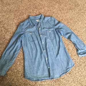 Blue denim Old Navy shirt, small