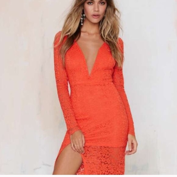 Nasty Gal Fired Up Lace Dress