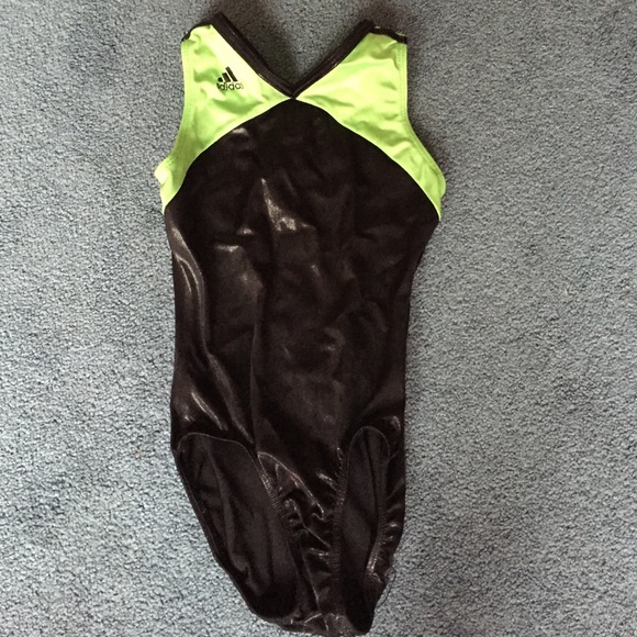 Black and green adidas Leo