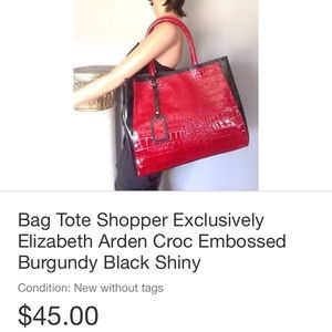 Elizabeth Arden red shoulder bag